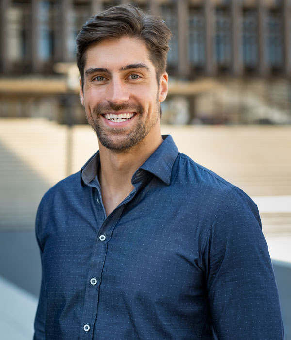 man smiling