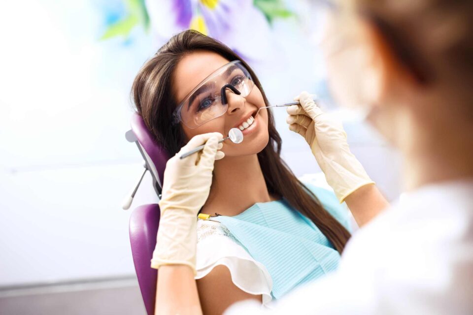 General dental services at Dental Care of Wheaton in Wheaton, IL, during a routine checkup.